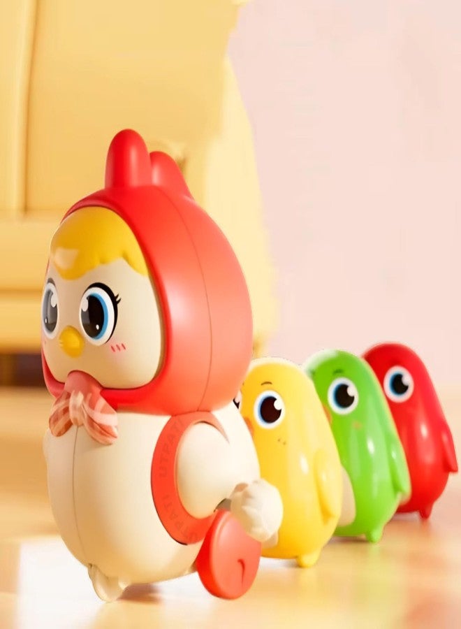 UTPATI Chicken Toys for Kids, Swinging Chain String Magnetic Hen with Chick Learning to Crawl Spring Toy, Crawling Wind-up Duck, Walking Chicken Cute Windup Toy for Boys Girls Toddler - Image 1